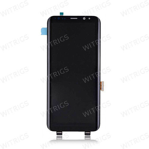 Custom Screen Replacement with Frame for Samsung Galaxy S8 Plus Orchid Gray