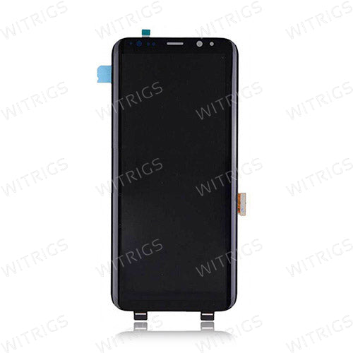 Custom Screen Replacement with Frame for Samsung Galaxy S8 Plus Coral Blue