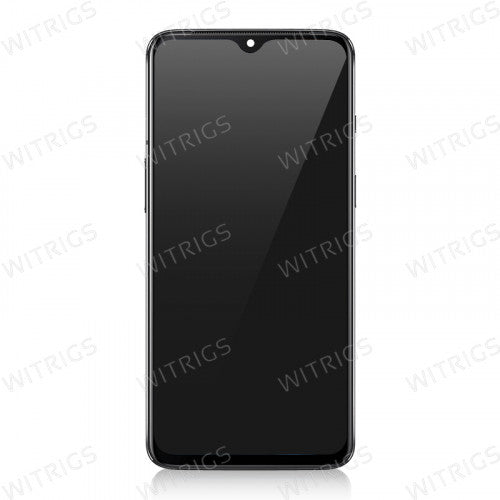 Custom Screen Replacement with Frame for OnePlus 7 Mirror Gray
