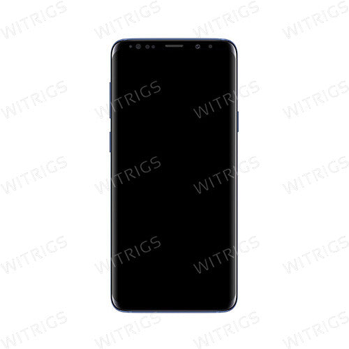 Custom Grade B Screen Replacement with Frame for Samsung Galaxy S9 Plus Coral Blue