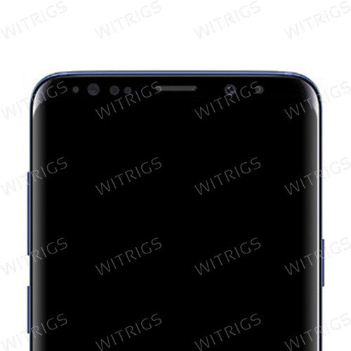 Custom Grade B Screen Replacement with Frame for Samsung Galaxy S9 Plus Coral Blue