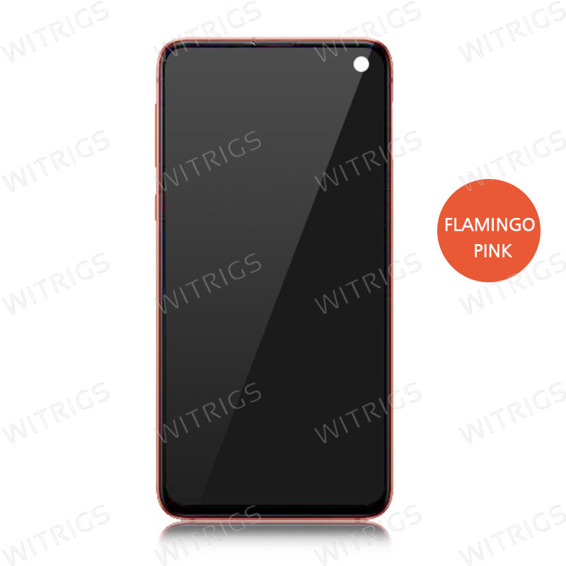 OEM Screen Replacement with Frame for Samsung Galaxy S10e Flamingo Pink