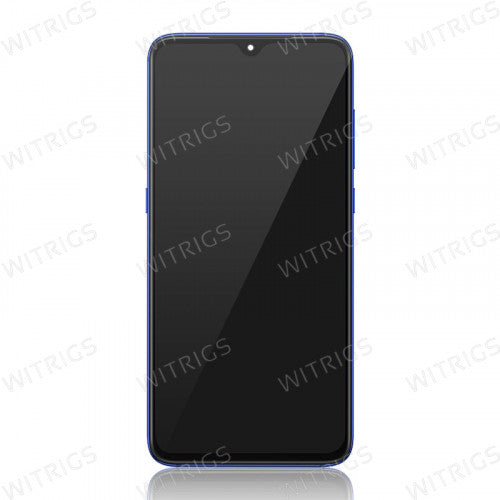 Custom Screen Replacement with Frame for Xiaomi Mi 9 Blue