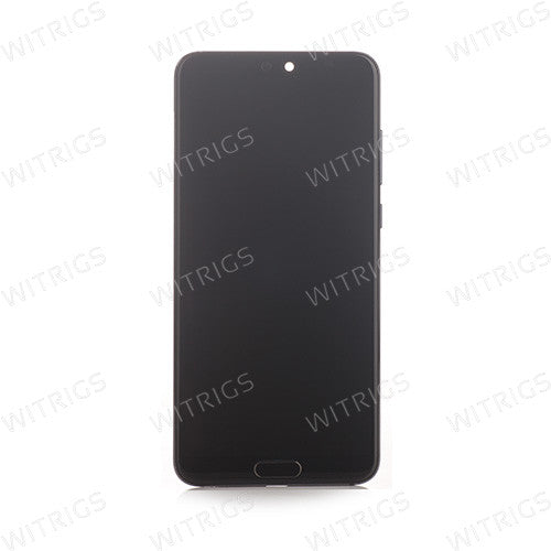 Custom Screen Replacement with Frame for Huawei P20 Pro Midnight Blue