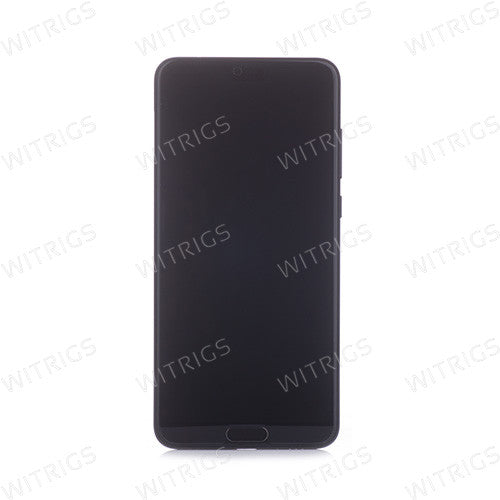 Custom Screen Replacement with Frame for Huawei P20 Pro Black