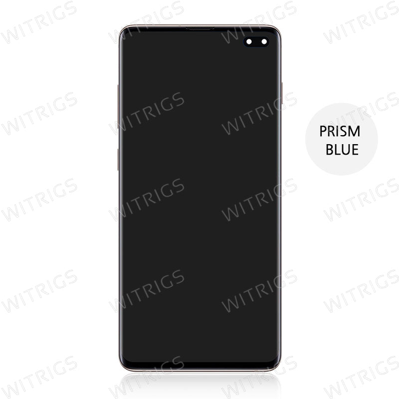 Custom Screen Replacement with Frame for Samsung Galaxy S10 Plus Ceramic White