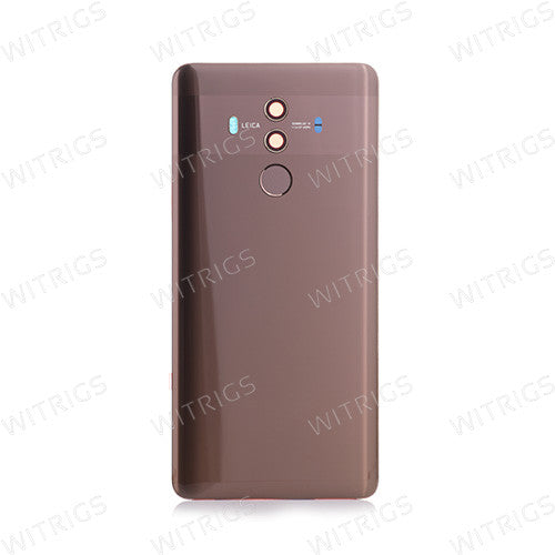 Custom Battery Cover + Fingerprint Scanner Flex for Huawei Mate 10 Pro Mocha Brown