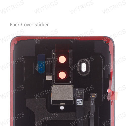 Custom Battery Cover + Fingerprint Scanner Flex for Huawei Mate 10 Pro Mocha Brown