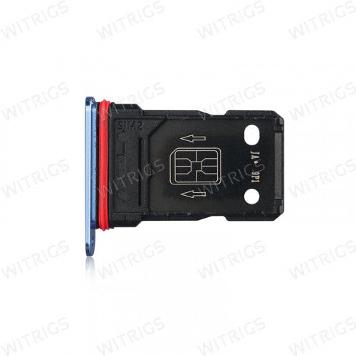 OEM Dual SIM Card Tray for OnePlus 7T Blue