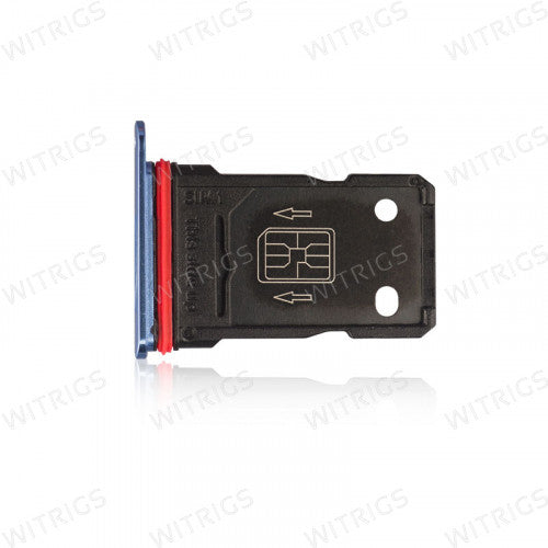 OEM Dual SIM Card Tray for OnePlus 7T Blue