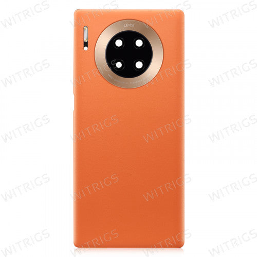 OEM Battery Cover with Camera Cover for Huawei Mate 30 Leather Version Orange