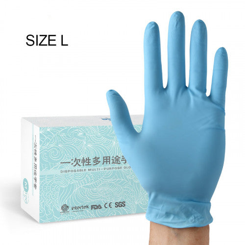 Disposable Gloves Universal Work Gloves Blue L