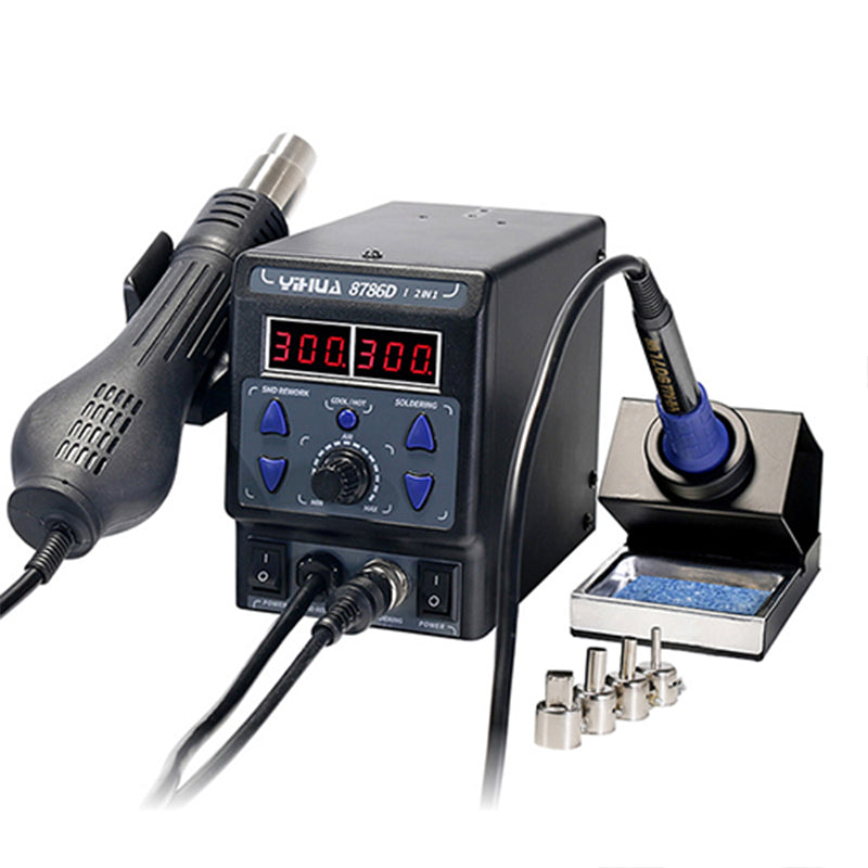 2 in 1 Heating Gun and soldering Iron station YIHUA-8786D-I (EU plug)