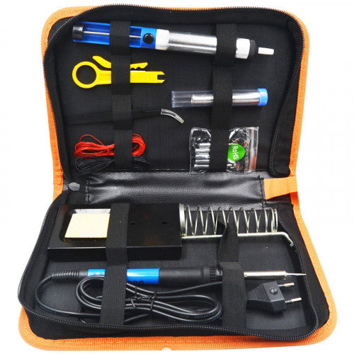 60W Temperature Adjustable Soldering Iron Kit 15 pieces(EU plug)