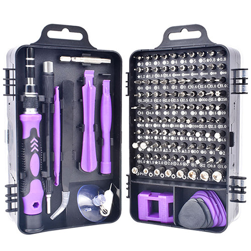 WEEKS 115 in 1 Repair Tool Kit Purple
