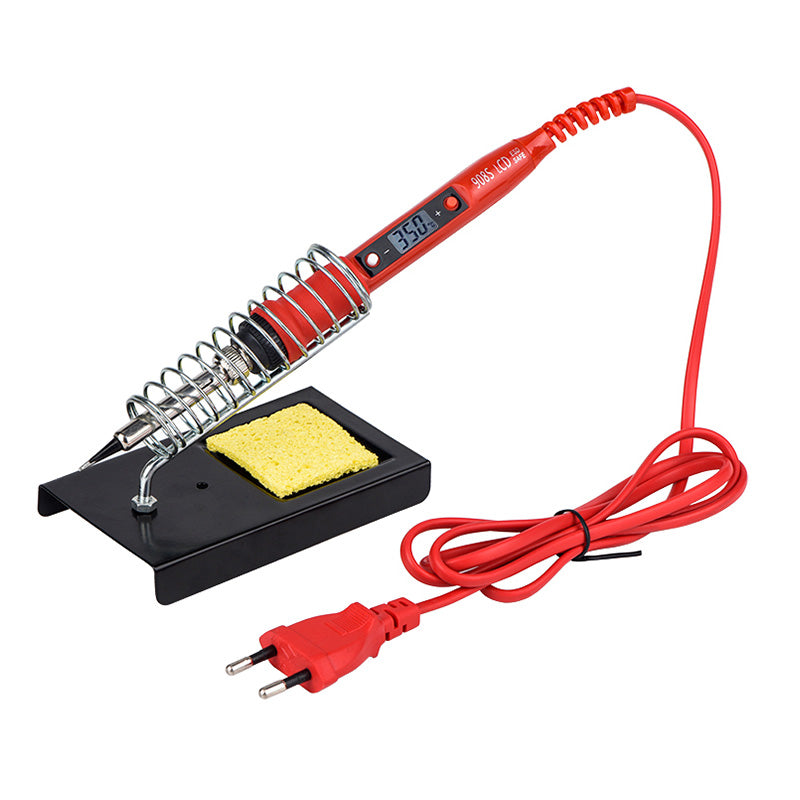 JCD Soldering Iron 80W with Digital Multimeter Kit (Red-US 110V)