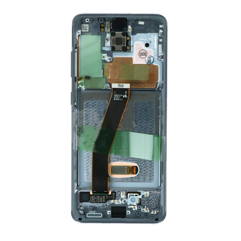 OEM Screen Replacement with Frame for Samsung Galaxy S20 Grey