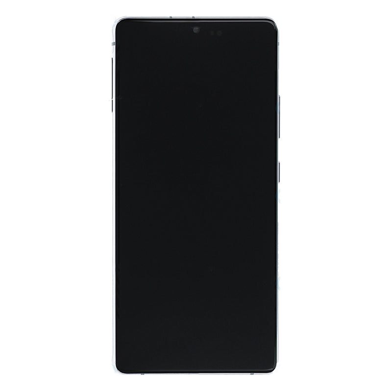 OEM Screen Replacement with Frame for Samsung Galaxy S10 Lite Silver
