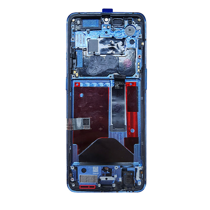 OEM Screen Replacement with Frame for Oneplus 7T Blue
