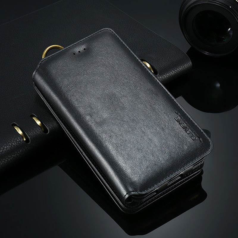 Floveme Classic Fashion Wallet Case for Samsung Galaxy Note 10 Black