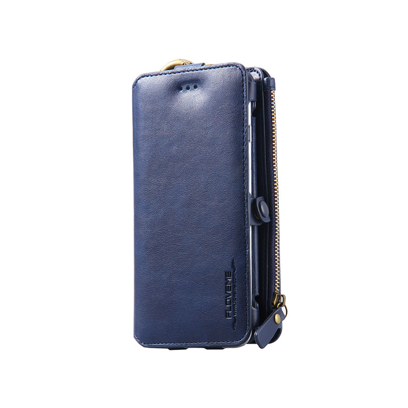 Floveme Classic Fashion Wallet Case for Samsung Galaxy Note 10 plus Blue