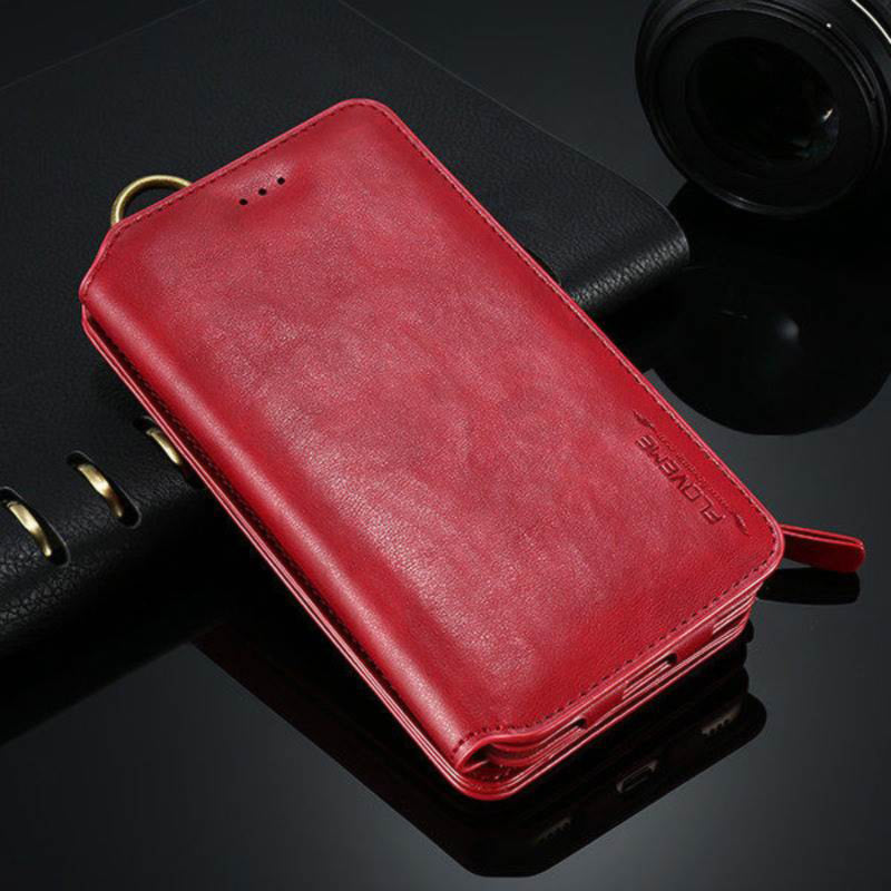 Floveme Classic Fashion Wallet Case for Samsung Galaxy S20 Ultra RED