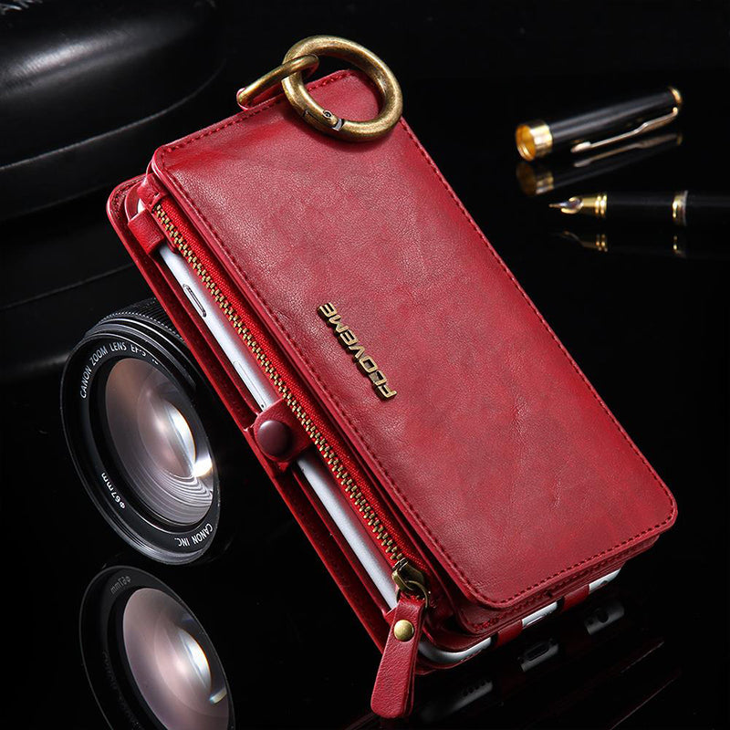 Floveme Classic Fashion Wallet Case for Samsung Galaxy S20 Ultra RED