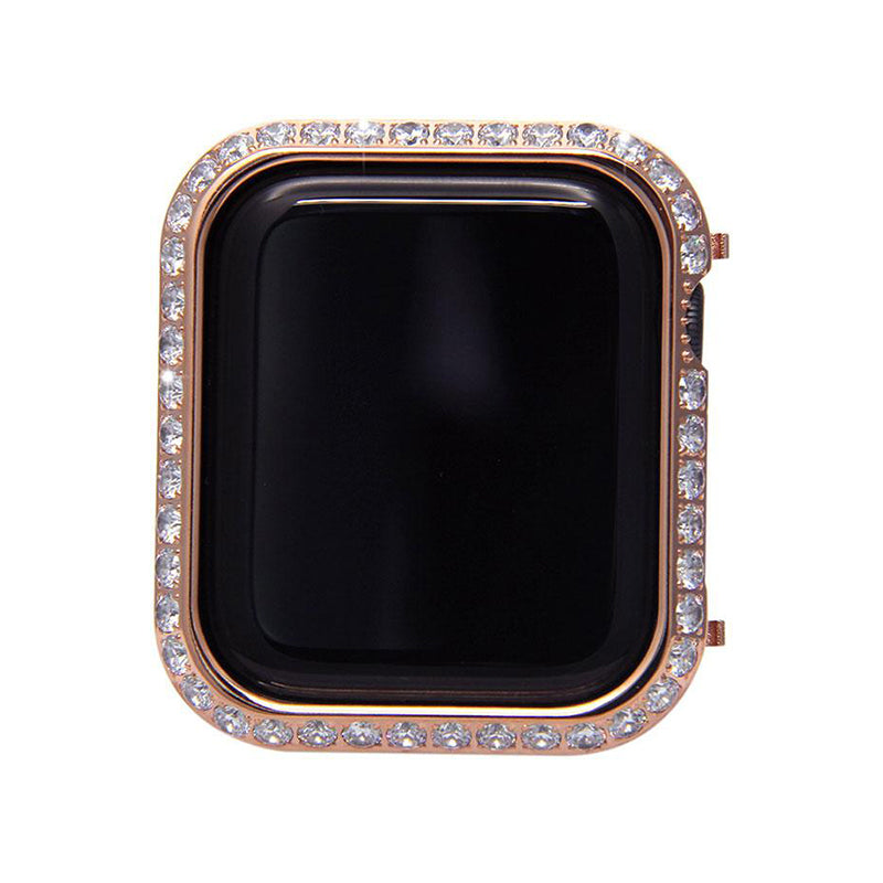 Custom Luxury Crystal Protective Case for Apple watch Series 5 & 4 44mm Rose Gold