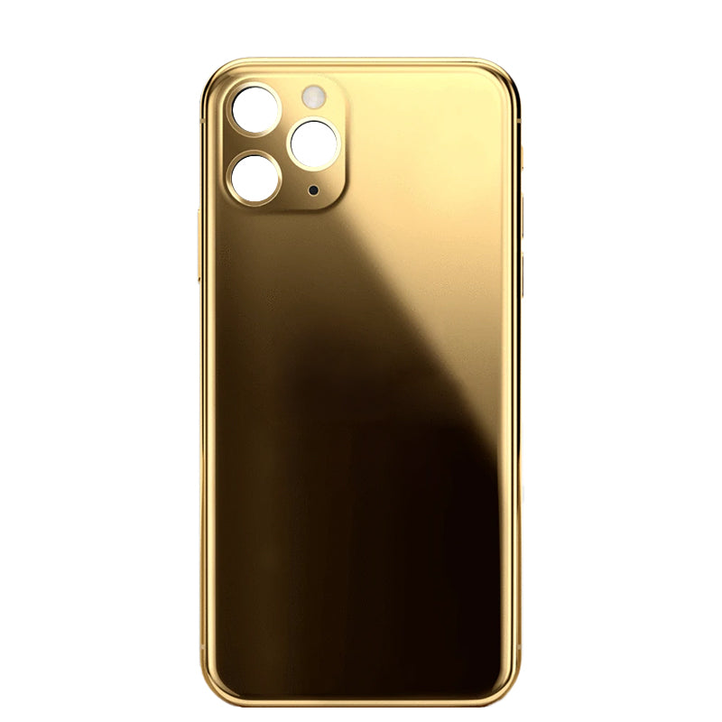 Custom Back Glass Housing for iPhone 11-12 Series 24K Gold