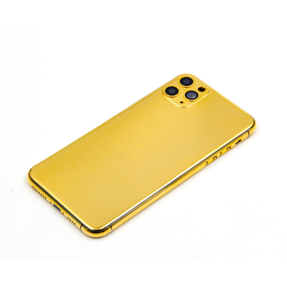 Custom Luxury Rear Housing for iPhone 11 Pro Max Gold