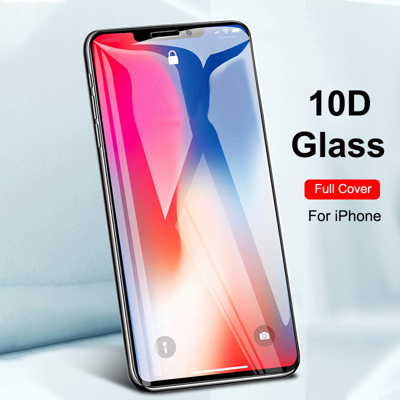 10D Full Cover Screen Protector for iPhone 11 Pro Max Tempered Glass 3 PCS