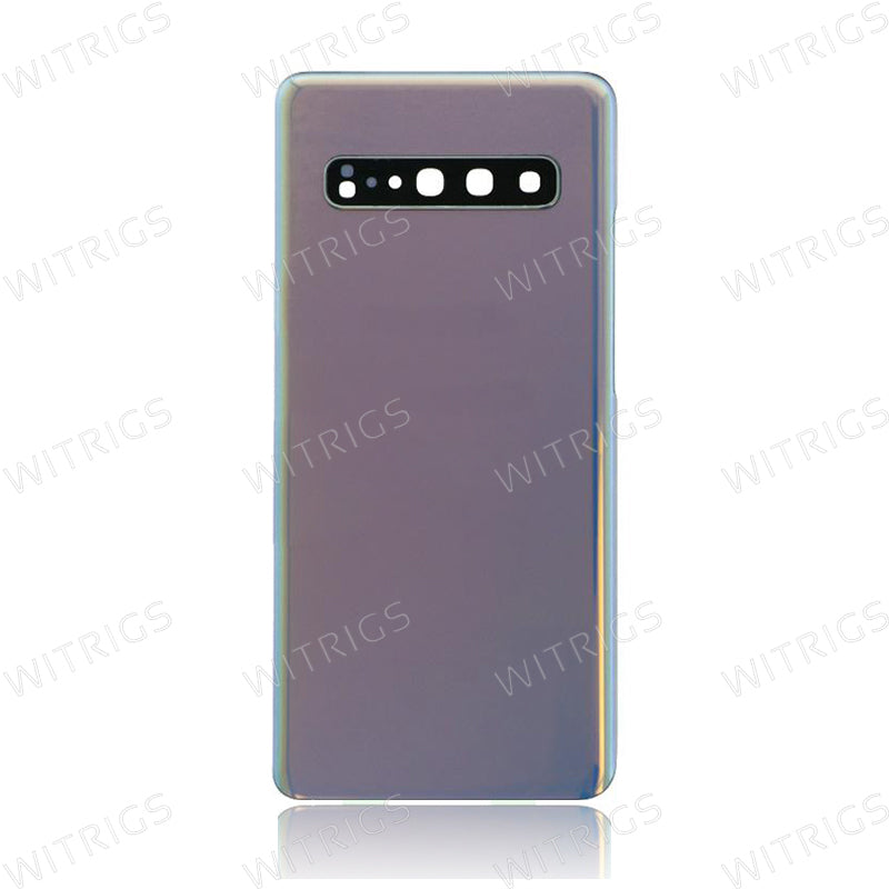 OEM Battery Cover with Camera Cover for Samsung Galaxy S10 5G Silver