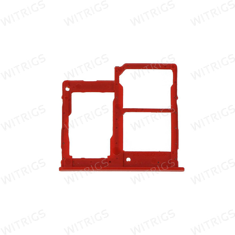 OEM Dual SIM Card Tray for Samsung Galaxy A20E Red