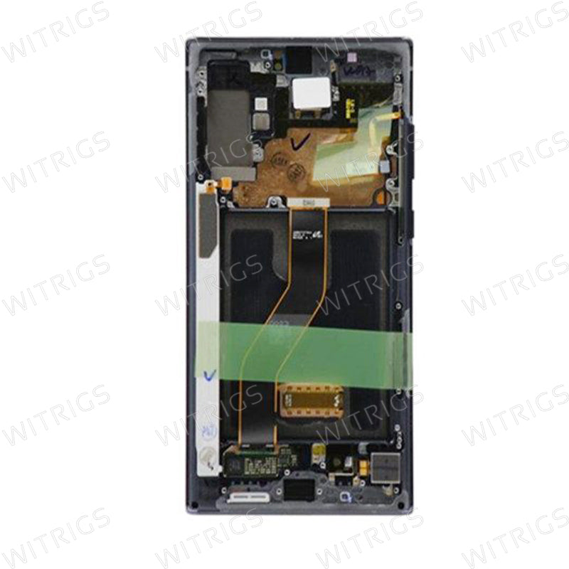 Custom Screen Replacement with Frame for Samsung Galaxy Note 10 Black