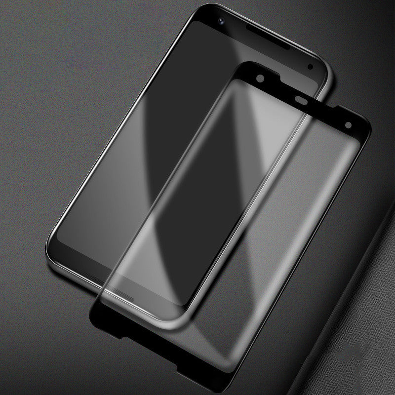 Full Screen Tempered Glass Screen Protector for Google Pixel 2 XL Black
