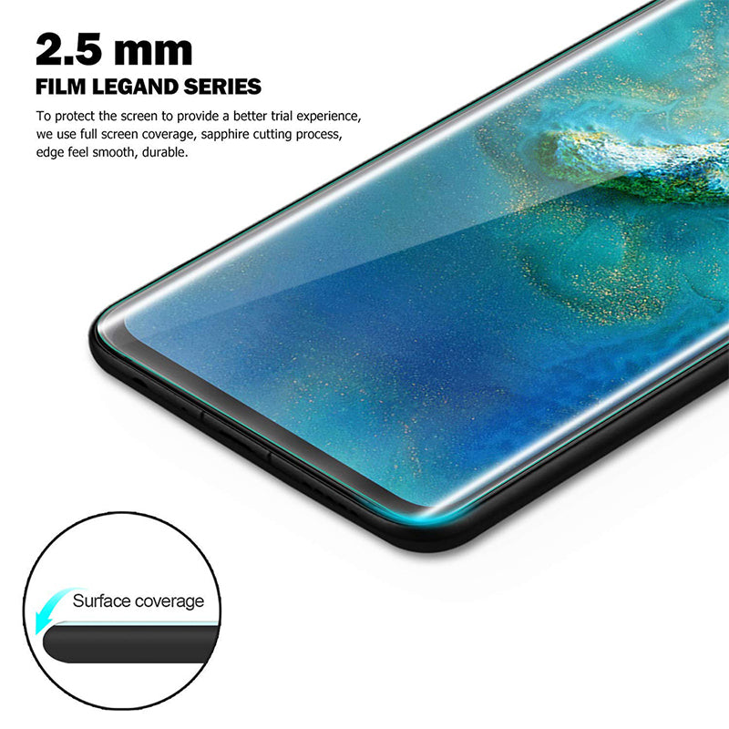 Full Tempered Glass Screen Protector for  Huawei Mate 20 Pro Transparent