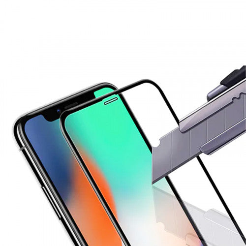 Full Tempered Glass Screen Protector for iPhone X Black