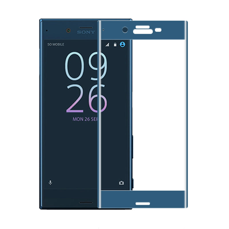 Full Tempered Glass Screen Protector for Sony Xperia XZ1 Blue