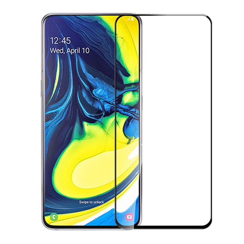 Full Tempered Glass Screen Protector for Samsung Galaxy A80 Black