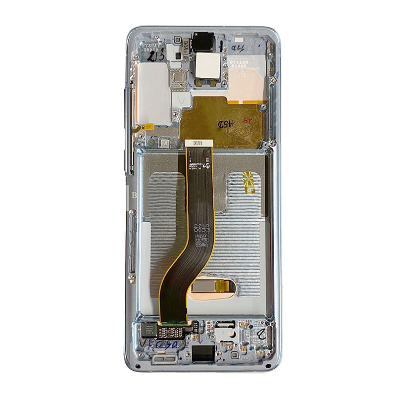 OEM Screen Replacement with Frame for Samsung Galaxy S20 Plus Silver