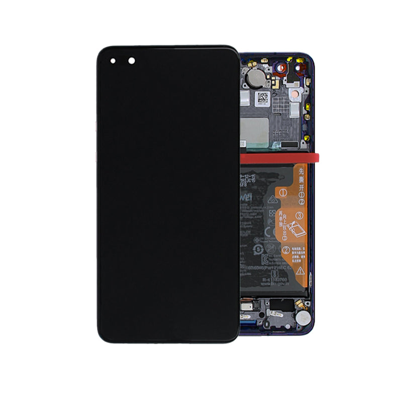 OEM Screen Replacement with Frame for Huawei P40 Blue
