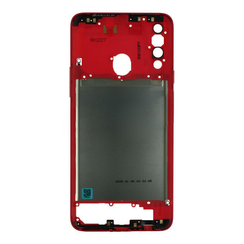 OEM Middle Frame for Samsung Galaxy A20s Red