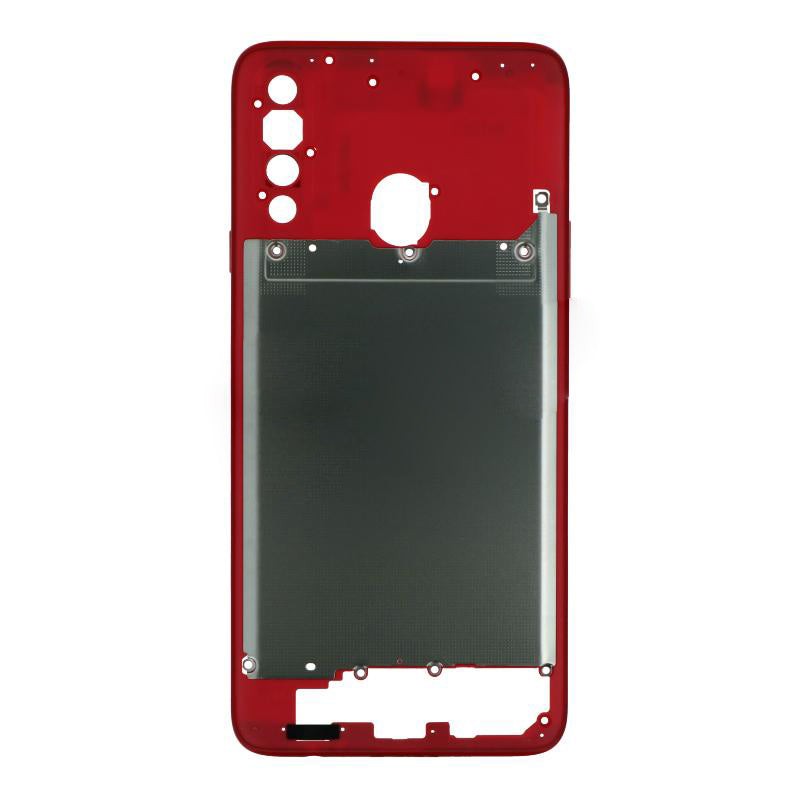 OEM Middle Frame for Samsung Galaxy A20s Red