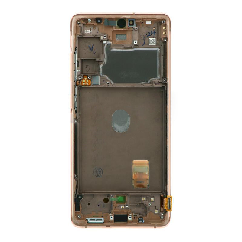 OEM Screen Replacement with Frame for Samsung Galaxy S20 FE Orange