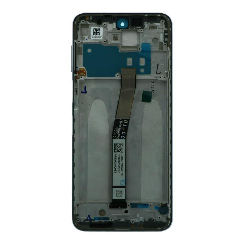 OEM Screen Replacement with Frame for Redmi Note 9 Pro Silver