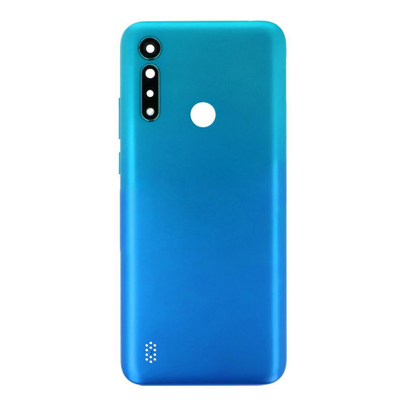 OEM Battery Cover with Camera Cover for Motorola Moto G8 Power Lite Arctic Blue