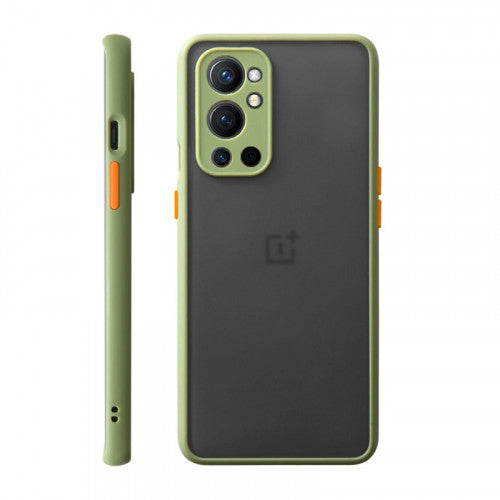 Polish Liquid Silicone Camera Full Protect Phone Case for for OnePlus 9 Pro Army Green