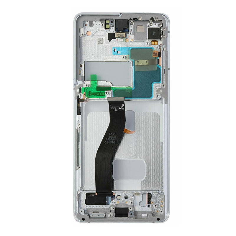 OEM Screen Replacement with Frame for Samsung Galaxy S21 PLUS Silver