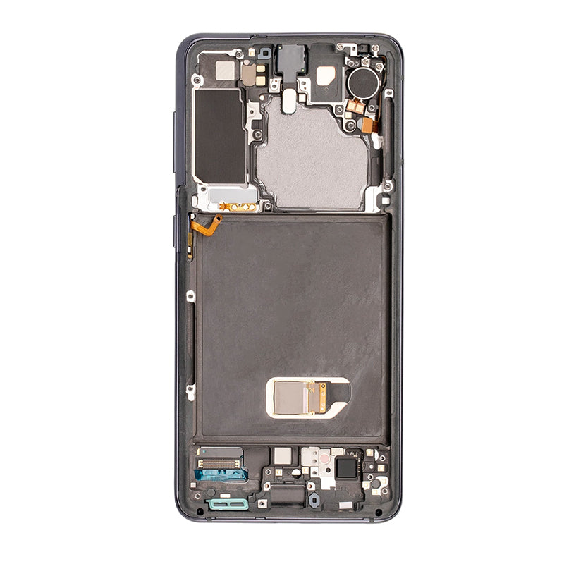 OEM Screen Replacement with Frame for Samsung Galaxy S21 Grey