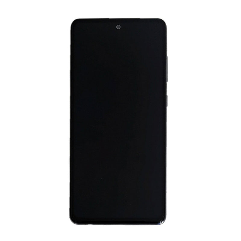 Original Screen Replacement with Frame for Samsung Galaxy A72 (Black)